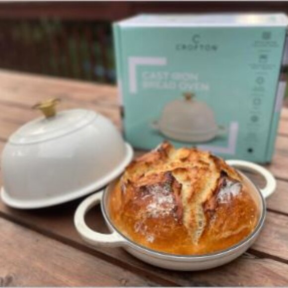 Crofton Cast iron Bread dome 'Cream' - Picture 1 of 5